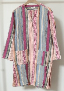 Engineered Garments エンジニアードガーメンツ Tunic Pnk/Nat Cotton Jacquard チュニック S ジャガード 総柄