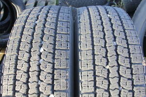 オ1/条件付送料無料 バリ山 TOYO M919 245/80R17.5 133/131J 2本セット スタッドレス 冬タイヤ 地山 トーヨー 8～9分山