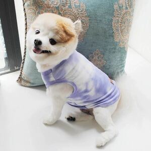 犬服 春夏 Tシャツノースリーブ ペット服 洋服 サマーベスト　ドッグウェア