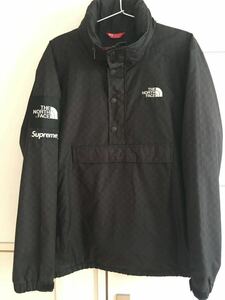 11SS Supreme シュプリーム THE NORTH FACE Check Windbreaker Pullover ノースフェイス チェック ウインドブレーカー 黒M