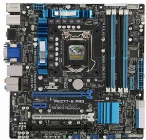 ASUS P8Z77-M PRO LGA 1155 Intel Z77 HDMI SATA 6Gb/s USB 3.0 Micro ATX Intel Motherboard