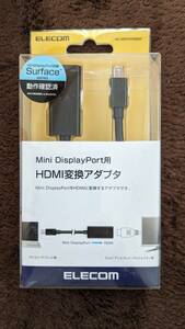 ★ELECOMエレコム★MiniDisplayPort用HDMI変換アダプタ(AD-MDPHDMIBK)0.15m★MiniDisplayPort搭載Surface series動作確認済