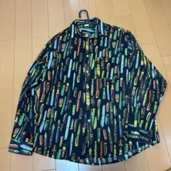 柄シャツコットンシャツ Mサイズ