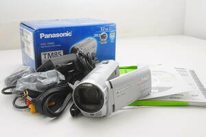 [キ MAG49]動作品 Panasonic HDC-TM85(シルバー) パナソニック デジタルハイビジョンビデオカメラ FHLL HD デジタルビデオカメラ 箱付き