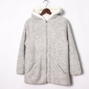 ザラ ニットコート 裏ボア ジャンパー アウター キッズ 女の子用 152cmサイズ グレー ZARA