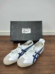 【未使用】オニツカタイガー Onitsuka Tiger MEXICO66（ホワイト/ネイビー） 27.5cm