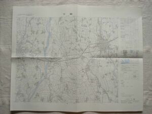 【地図】 下館 1：25,000 昭和46年発行/ 茨城 栃木 結城市 真壁郡 常総線 水戸線 真岡線 鬼怒川 蚕業試験場 国土地理院 関東