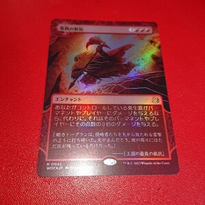 【JP】【Foil】(042)《焦熱の解放/Fiery Emancipation》[WOT] 赤R 日本語 MTG