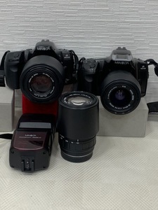 ☆ 1000円セール ☆MINOLTA　ミノルタ　α　101si　303si　SIGMA　レンズ　100-300mm　1:4.5-6.7 ミノルタ　ストロボ　現状品◆28903