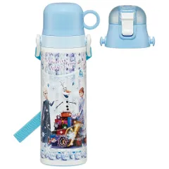 Color:2WAY570mL スケーター(Skater) 子供用 2way ステンレス 水筒 直飲み 580ml コップ飲み 570ml アナと雪の女王 24 子供に優しい軽量タイプ 男の子 かっこいい SKDC6-A