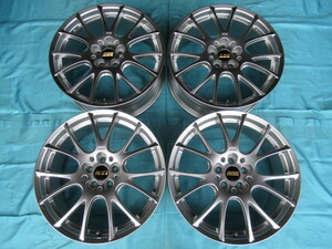 正規品 鍛造 BBS RE-V (RE063) 7.5J-18インチ IS50 PCD100 5H 中古4本 カローラツーリング レクサスCT プリウス 86 BRZ XV レガシィ他