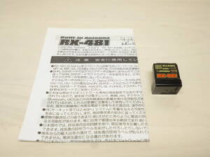 ■サンワ④★ 使用少の美品！[ RX-481 ] 2.4GHz受信機 ★M17, M12S, M12, EXZES ZZ, MT-44, MT-4S, MT-4, MT-S, GEMINI X, MX-3X 等に■