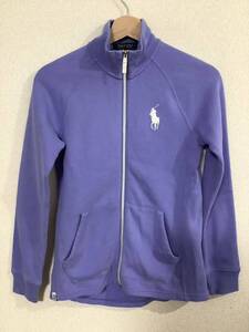 POLO GOLF RALPHLAUREN ポロゴルフ　ラルフローレン　ジップアップスウェット　ジャージ　パープル　ゴルフウェア　レディース