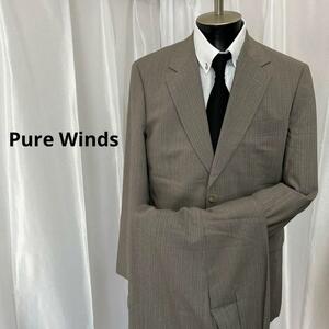 Pure Winds スーツ グレー 94A6 毛 背抜き 139