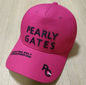 【新品】【正規品】パーリーゲイツ　PEARLY GATES　ゴルフ　キャップ　メンズ　ピンク