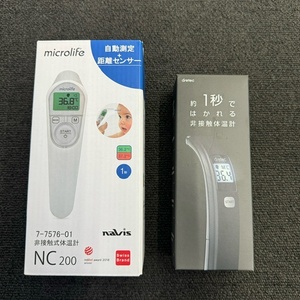 未使用品　microlife 非接触式体温計　NC200/dretec TO-403 おまとめ