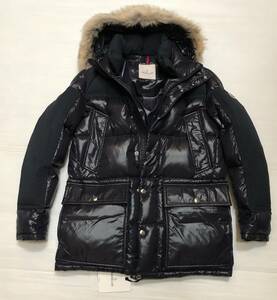 ☆新品☆サイズ2【 MONCLER モンクレール FREY 】ファー付きフード脱着式 ダウンブルゾン 3385