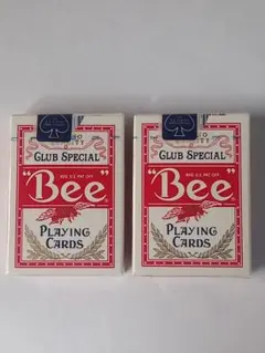 未開封 Bee PLAYING CARDS トランプ 赤2個セット