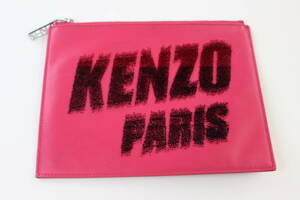 古着【KENZO ケンゾー】クラッチバッグ S.PINK ショッキングピンク