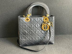 KY0611-29 ゆうパック着払い Christian Dior カナージュ レディディオール ハンドバッグ ショルダーバッグ MA-0927 ディオール