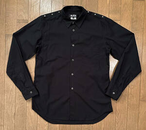 ■BLACK COMME des GARCONS 極美品 スタッズ・シャツ BK-L 1T-B012 コムデギャルソン