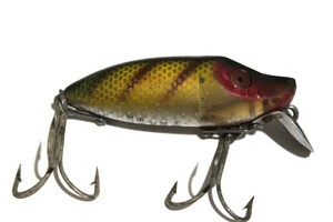 ■s3998 HEDDON RIVER RUNT ヘドン リバーラント シンカー オールド 希少 古リグ ツーピース l■