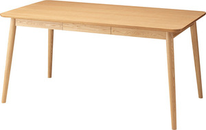 ヘンリー ダイニングテーブル HOT-540NA 幅150センチ ナチュラル 食卓テーブル カフェ デスク 天然木 木製 リビング 4人掛け おしゃれ