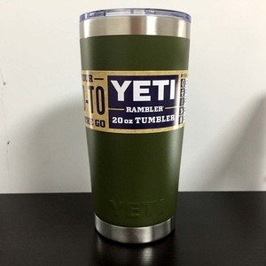 YETI イエティ 20オンス 緑 20oz ランブラー タンブラー 保温 保冷 アウトドア 水筒 ボトル