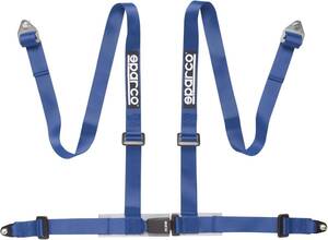 SPARCO HARNESSES：H-4 CLUB 04604BV1AZ　4POINT シートベルト　ハーネス　ブルー