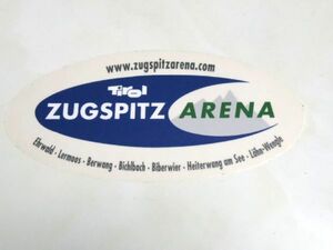 ドイツ zugspits arena 楕円 ステッカー