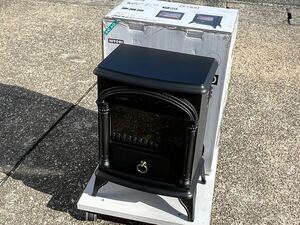 ★動作確認済み ニトリ 暖炉型ファンヒーター NTL1000K 暖房器具 ブラック 定格消費電力1000W 電気ヒーター インテリア 中古品 管理L321