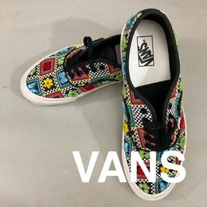 【新品未使用】【希少・レア】バンズ VANS スニーカー オーセンティック 44DX 刺繍 希少品 大きめ ビッグサイズ 紐 黒 ブラック 29.5cm @★