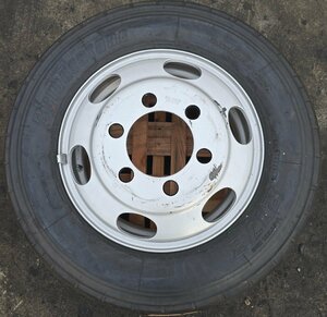 ◎A3011 ① ◎トラックタイヤ 1本 ■ 10mm山 年 TOPY スチール 19.5x6.75 ６穴 オフセット 136 ■ラジアル BRIDGESTONE R173 ■245/70R19.5