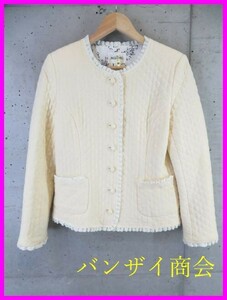 8250b18◆日本製◆INGEBORG インゲボルグ 中綿 キルティングジャケット Ｓ/ブレザー/スーツ/ピンクハウス/ワンピース/シャツ/ブルゾン