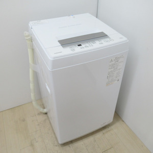 TOSHIBA 東芝 全自動洗濯機 4.5kg AW-45GA2 2024年製 ピュアホワイト 簡易乾燥機能付 一人暮らし 洗浄・除菌済み