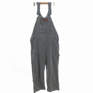 ディッキーズ Dickies Bib Over All オーバーオール サロペット つなぎ ヒッコリーストライプ 34×32 L 紺 白 83297HS /FF