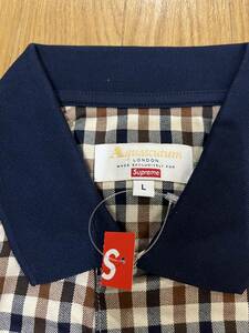 ○未使用　Supreme/Aquascutum Club Check Polo　L アクアスキュータム