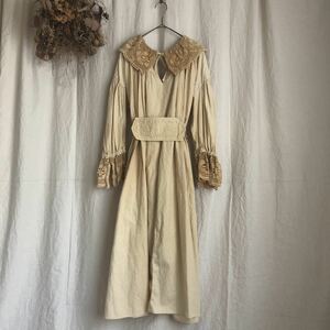 MOI 2021SS FASRA DRESS モイ ドレス ワンピース レース 草木染め