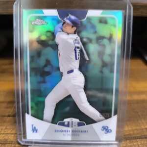 【75枚限定グリーンリフラクター】Topps 大谷翔平 50/50 18本塁打目 Shohei Ohtani ロサンゼルスドジャース