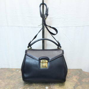 Salvatore Ferragamo LEATHER 2WAY SHOULDER BAG MADE IN ITALY/サルヴァトーレフェラガモレザー2wayショルダーバッグ