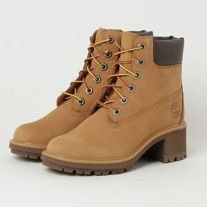 TIMBERLANDティンバーランドキンズリーウォータープルーフブーツ24ｃｍYellowNUBUCK厚底