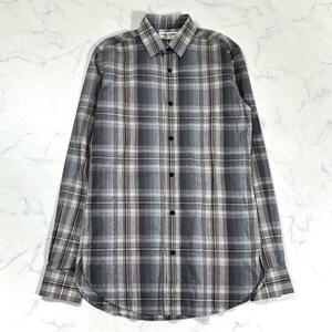 【極美品】SAINT LAURENT サンローラン　エディ期　チェックシャツ