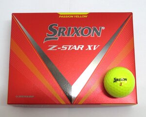 新品★ダンロップ★スリクソン Z-STAR XV ボール★SRIXON★2023★パッション イエロー★1箱★12球★送料無料