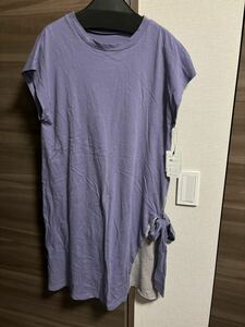 新品未使用タグ付き　ゆったりチュニックワンピース M Lサイズ　Tシャツ 半袖 大きい　即決あり