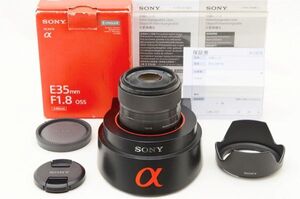 ☆美品☆ Sony ソニー E 35mm F1.8 OSS SEL35F18 元箱 付属品 ♯25011802