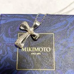 MIKIMOTO silver925 クロスパールネックレス　真珠