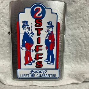 ZIPPO 2-STIFFS LIFETIME GUARANTEE 2002年4月製　未使用品