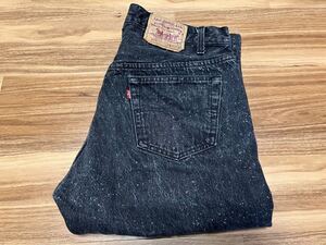 Levi’s 501 Black ギャラクティックウォッシュ 表記 W36 L32 先染め 88年3月製造