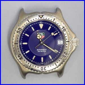 ☆1円 TAGHeuer/タグホイヤー セル WI2211 自動巻き腕時計 フェイスのみ/青文字盤/SS/200m防水/デイト/動作品&1964700193