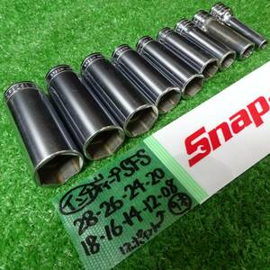 【中古品】スナップオン/Snap-on 3/8sq ディープソケット SFSシリーズ 8個＋SF121 計9個セット【岩槻店】